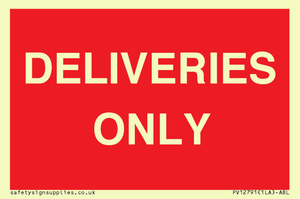 DELIVERIES ONLY